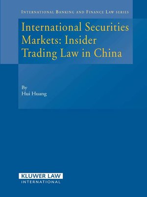 cover image of International Securities Markets